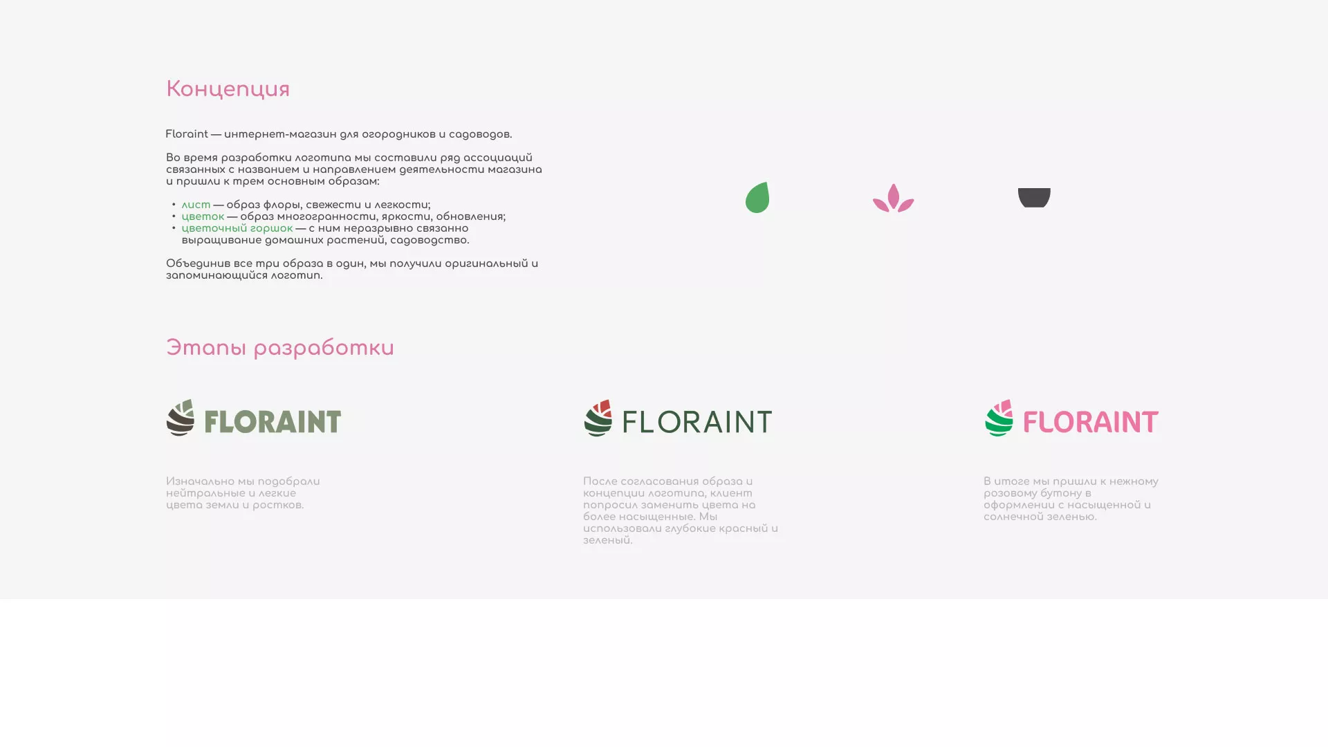 Создание логотипа и интернет-магазина «FLORAINT» в Котовске